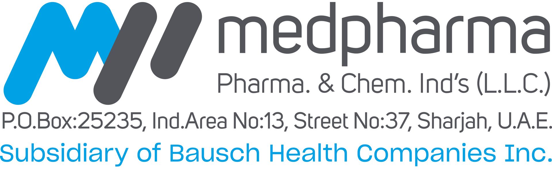 A logo for medpharma pharma & chem india 's llc