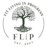 A logo that says fit living in progress integrative concierge care