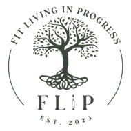A logo that says fit living in progress integrative concierge care
