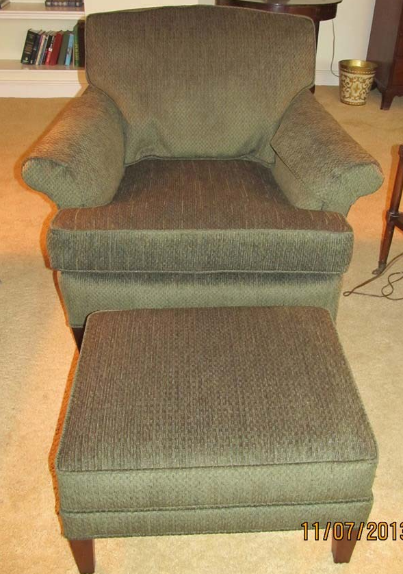 Upholstery sample after photo