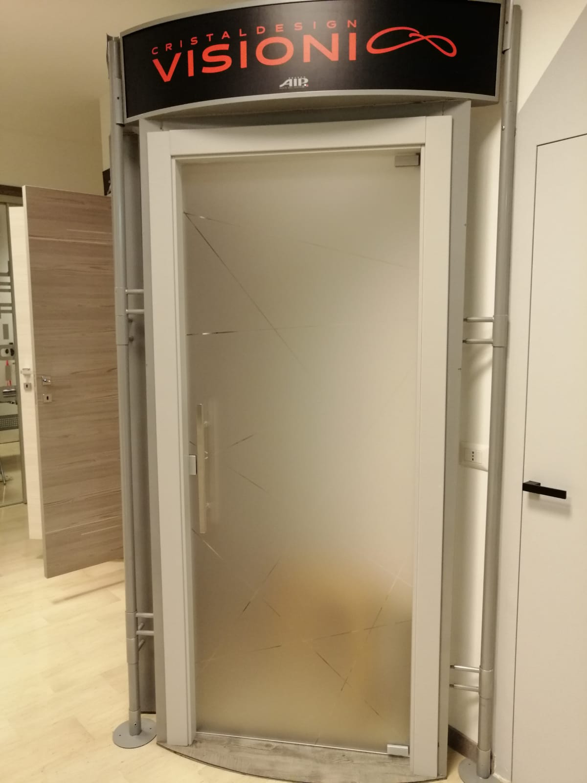 esposizione porte in vetro Serr Plus Novara