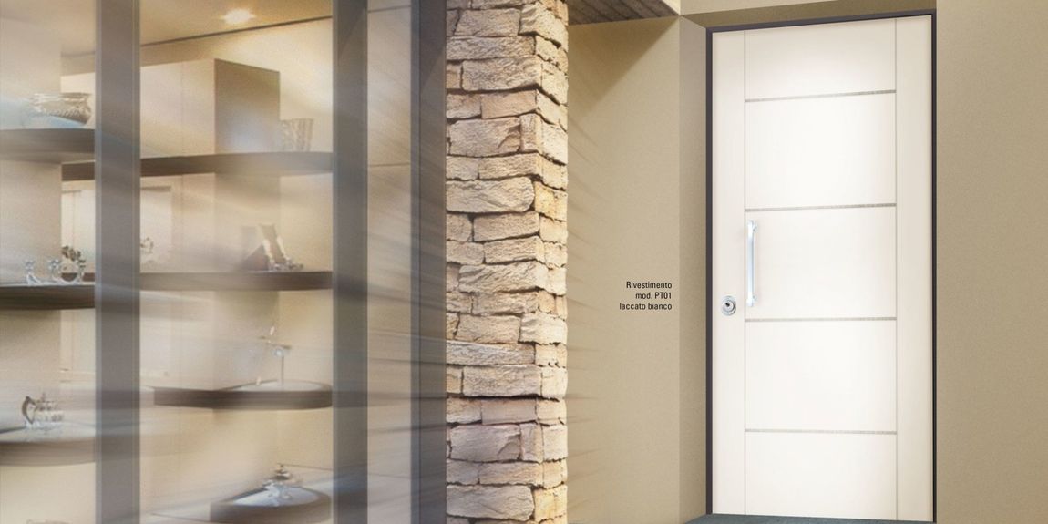 porta blindata beige Serr Plus Novara