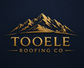 Red Rock Roofing logo with a stylized sandstone mesa on a maroon background