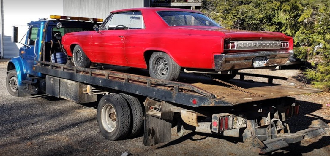 Towing serives by Mark's Towing and Transport of Buxton Maine