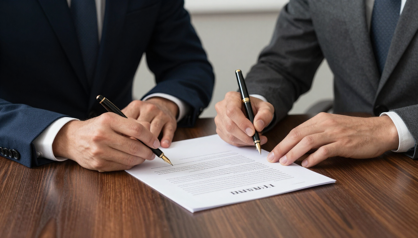 Firma de contrato legal
