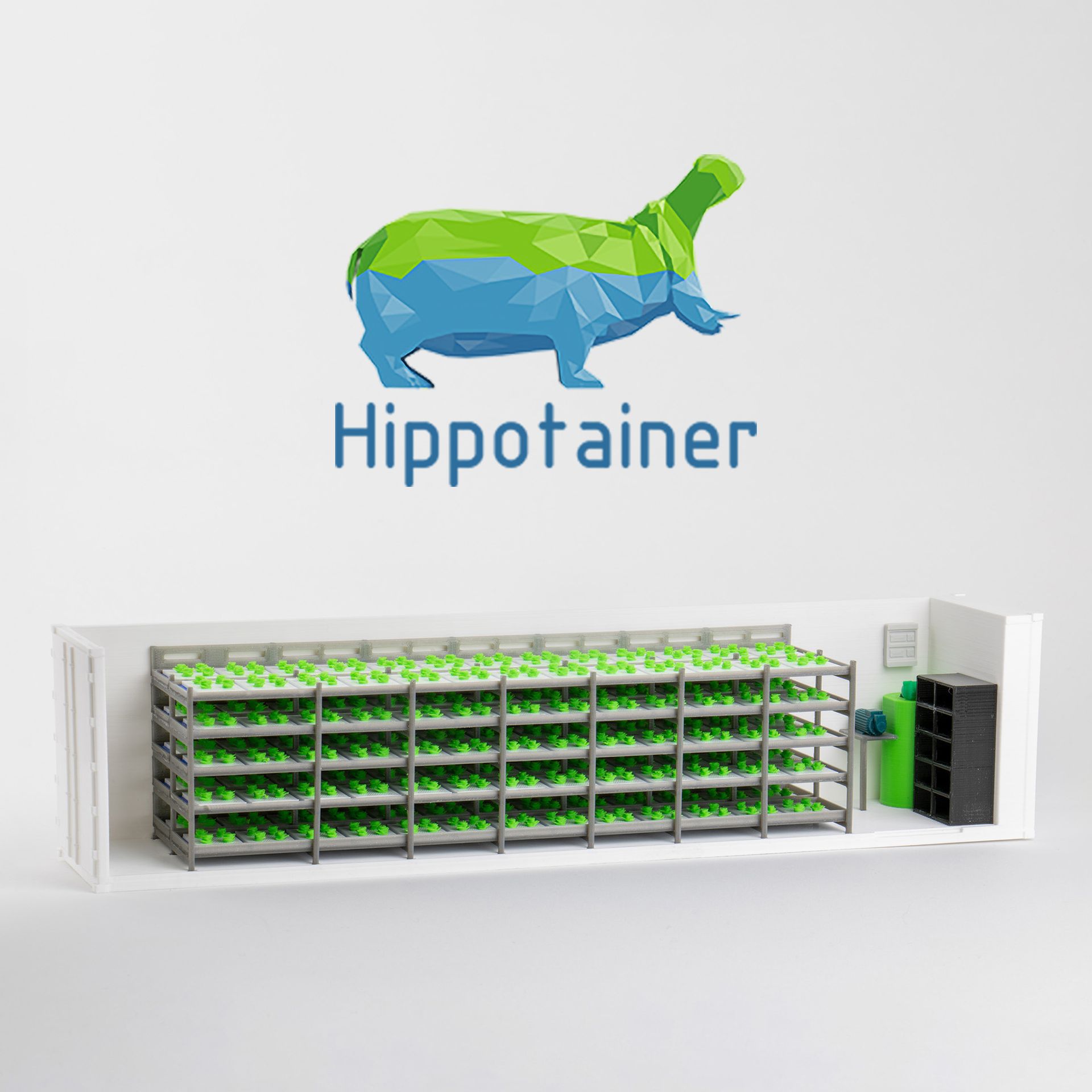 Studiofoto schaalmodel Hippotainer