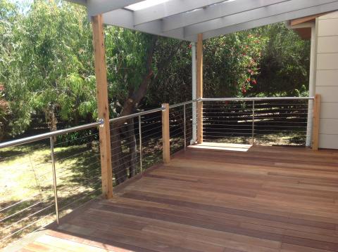 Round Tube With Horizontal Wire System — Hampton, VIC — Bayside Balustrades
