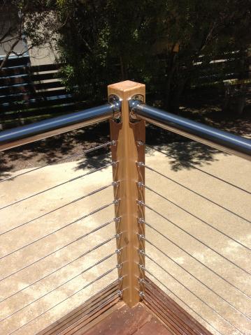 House with Horizontal Wire System — Hampton, VIC — Bayside Balustrades