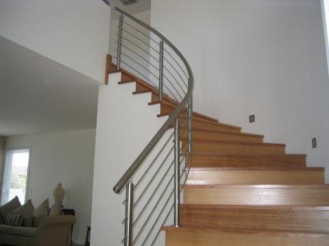 Stairs with Round Tube Railing — Hampton, VIC — Bayside Balustrades