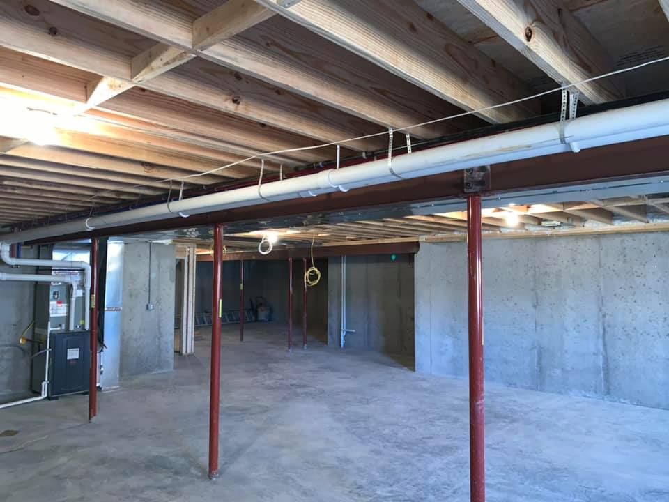 A Basement Under Construction — Louisville, KY — Copper Line Electric