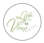 Circular logo reading “Life by Leong” in soft green script on a white background.