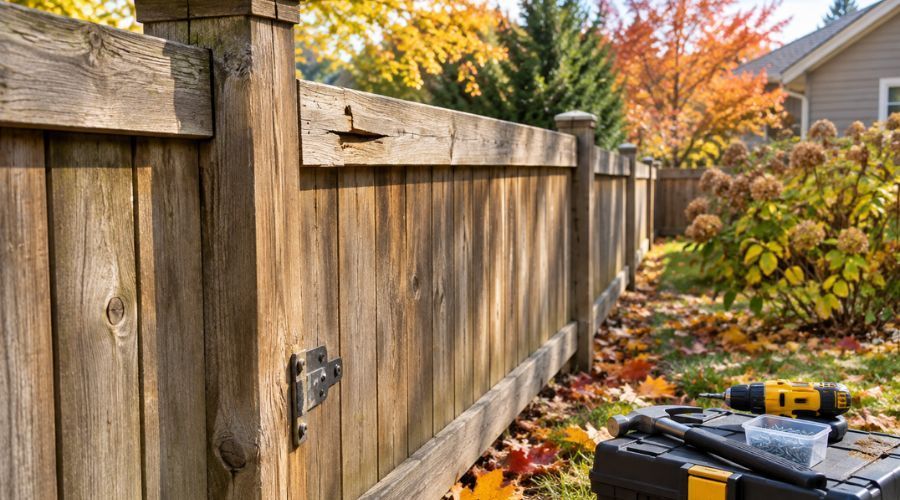 fence maintenance before snow