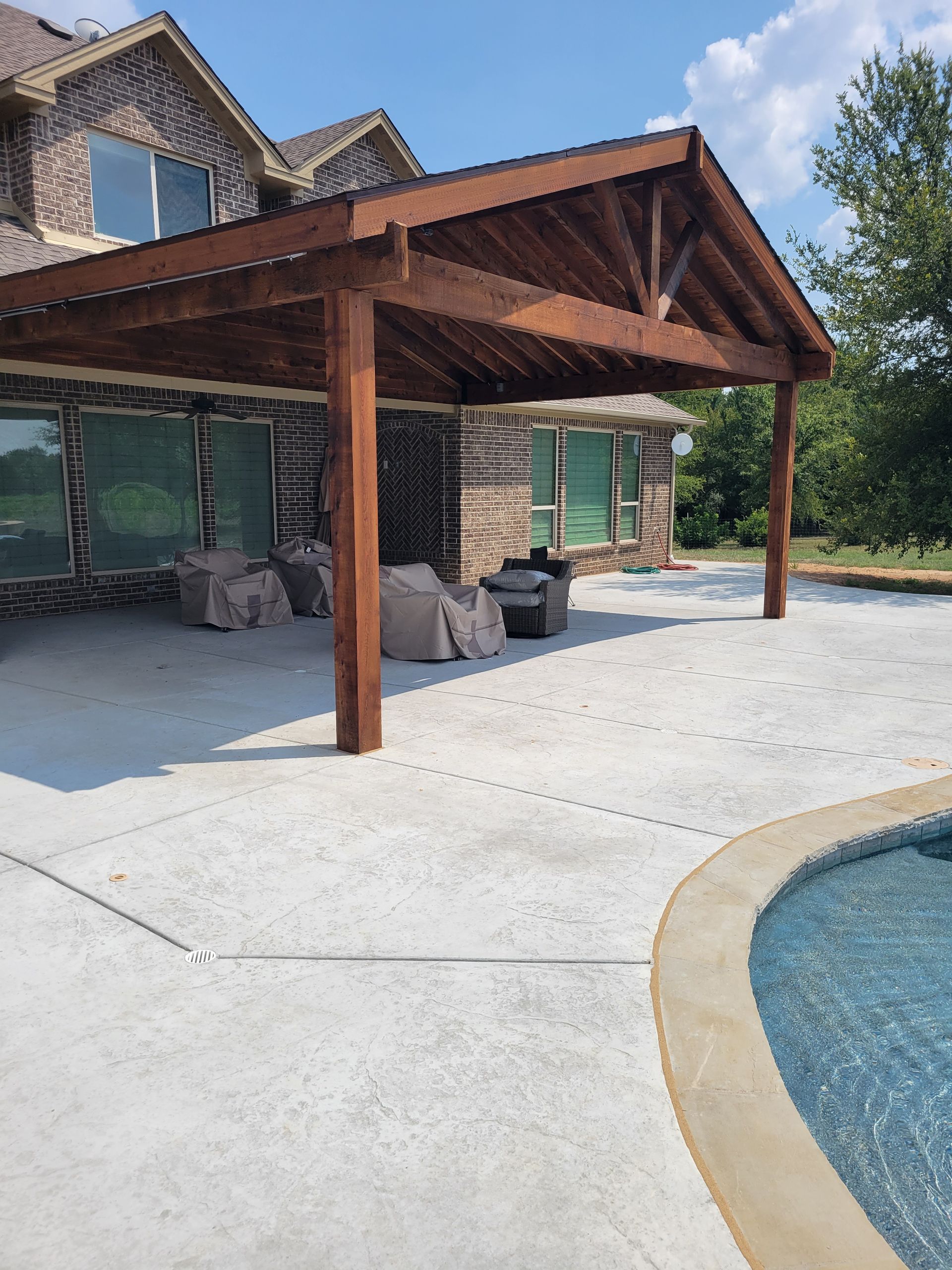 Stamped concrete in Westover Hills, Tx