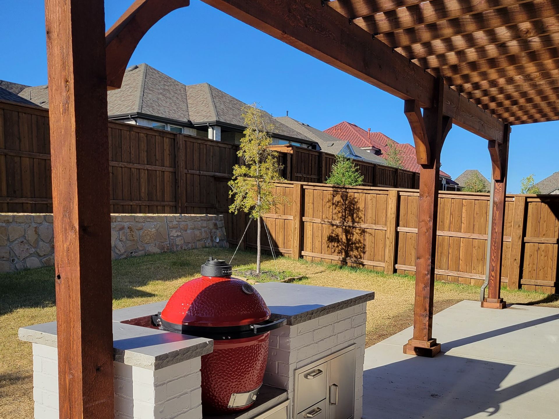 Outdoor kitchen and grill