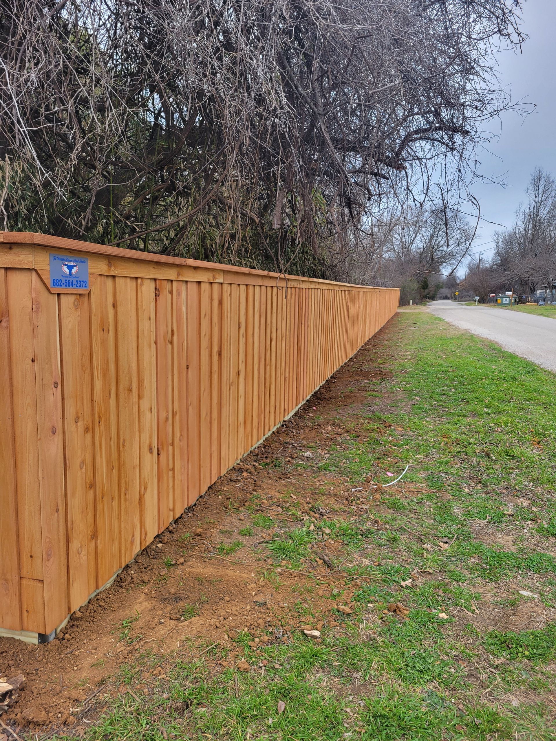 Board on Board fence in Fort Worth, Tx