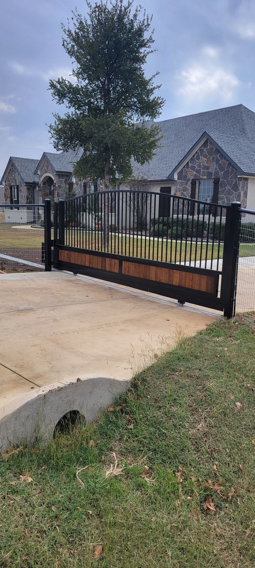 Custom wood and iron gates