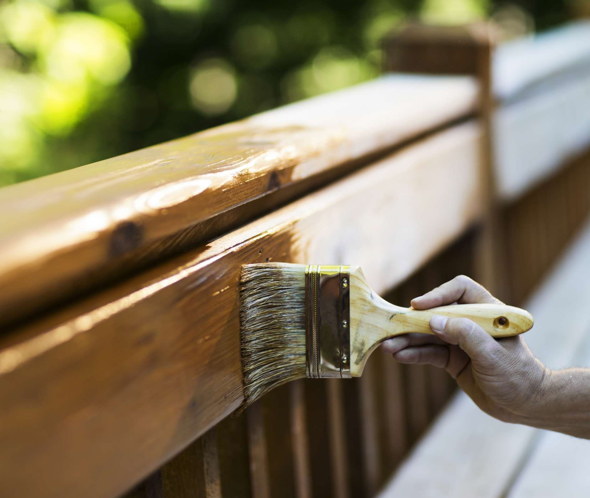 Fence staining and maintanance