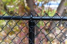 Black Vinyl chain link fence