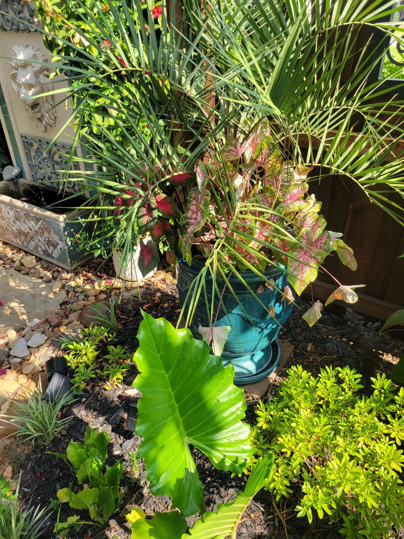 Landscapes and hardscapes are good for the patio area
