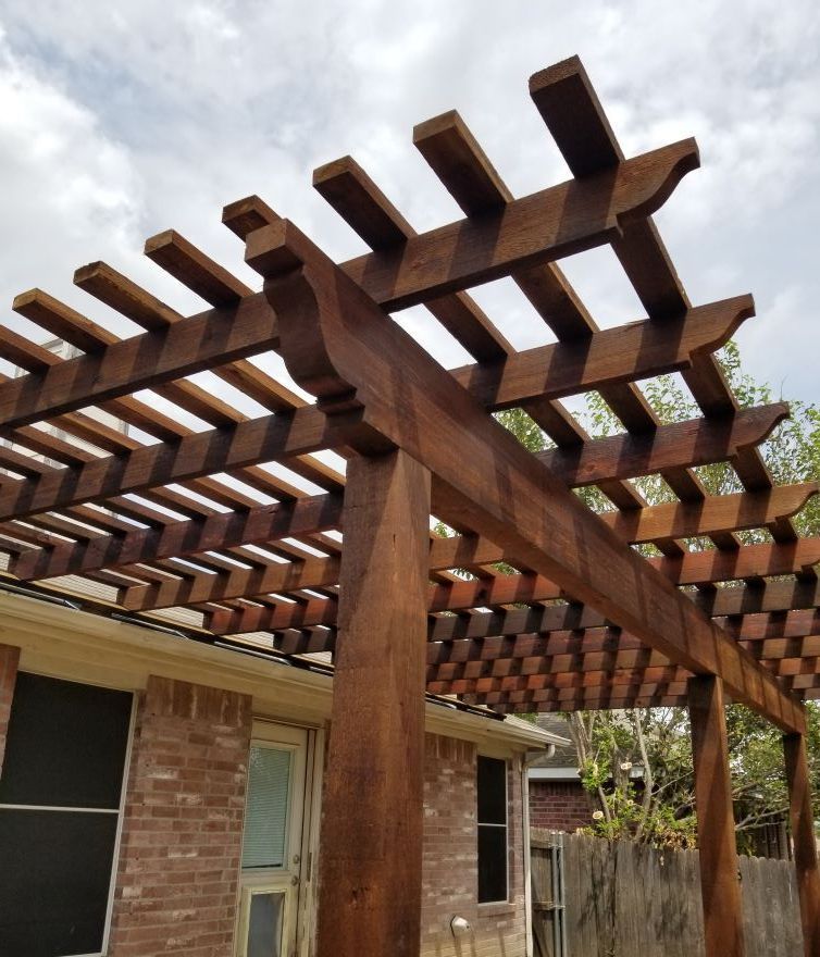 Wood pergola builder