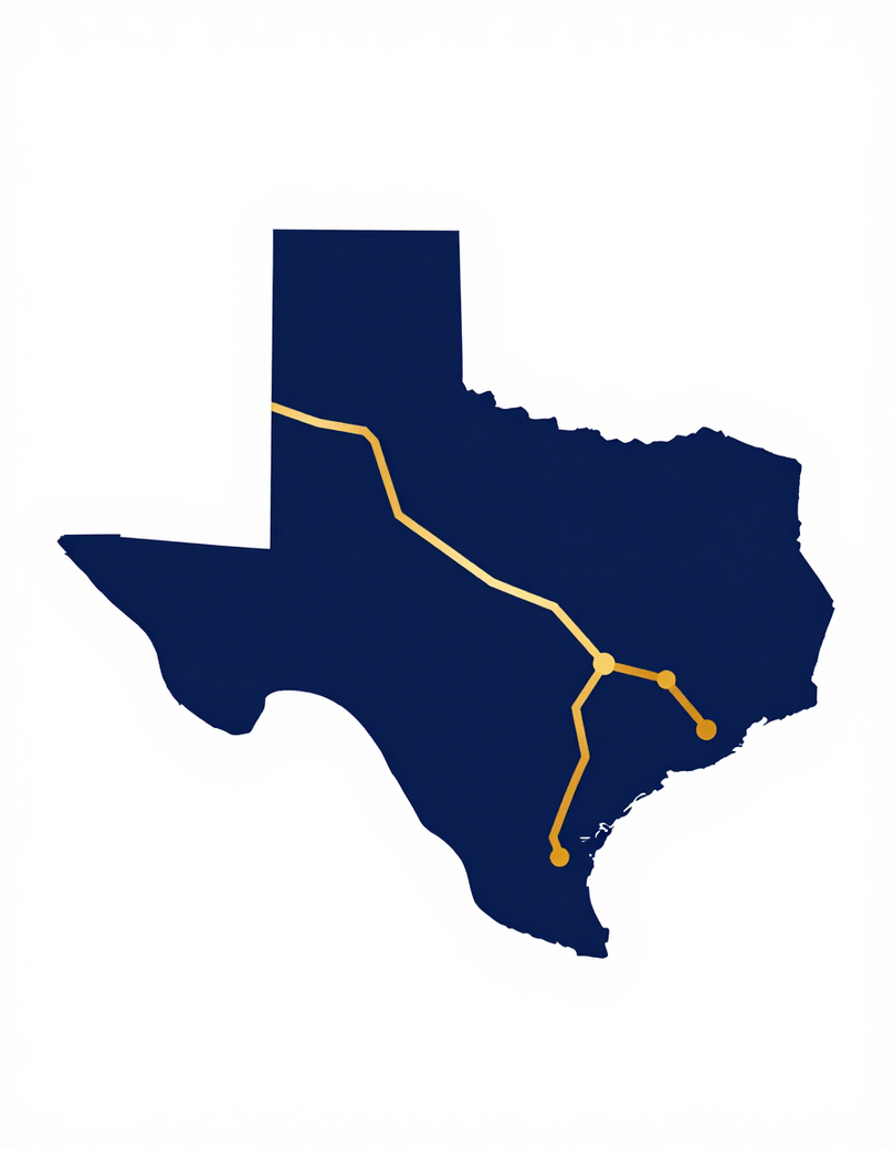 Texas service area map