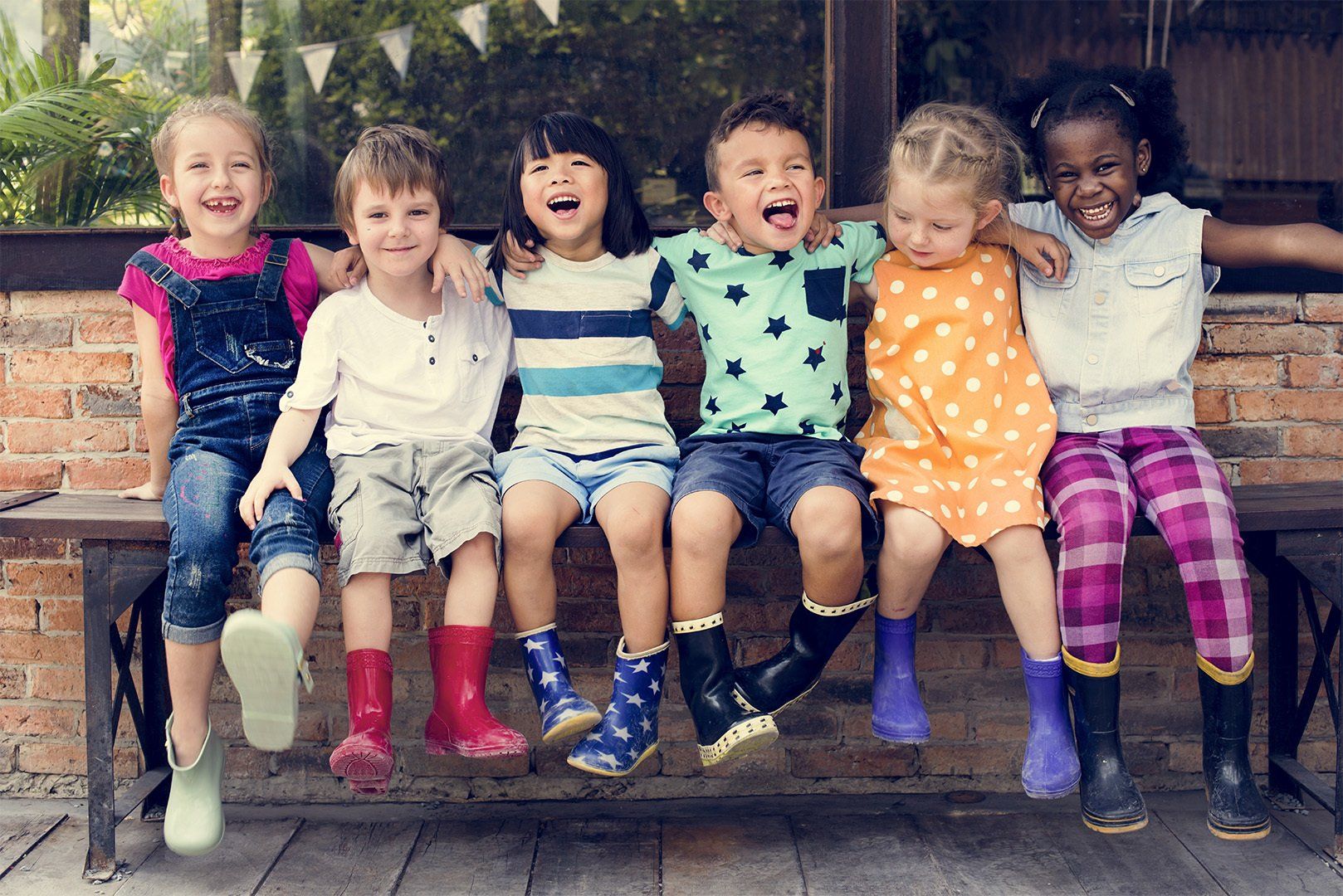 children laughing