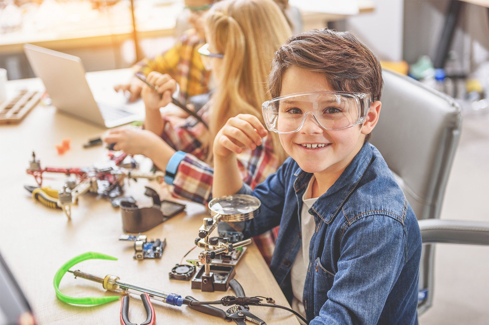 children in workshop