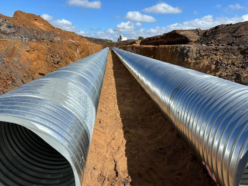 Drainage and pipelaying