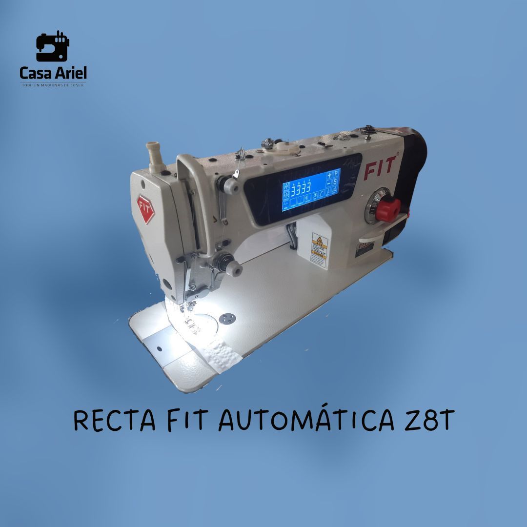 Una máquina de coser con la palabra fit escrita en ella
