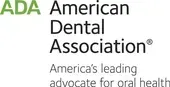 American Dental Association logo with green ADA initials and tagline “America’s leading advocate for oral health”