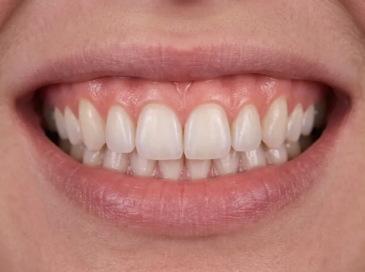 Invisalign vs Braces: straight, even front teeth after clear aligners