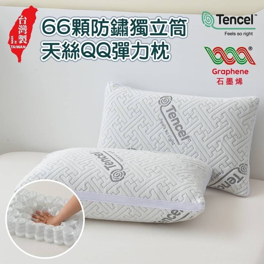 【Royal Wings】萊賽爾天絲QQ超彈力獨立筒棉枕~~一入1280元~~一對2入2000元~~