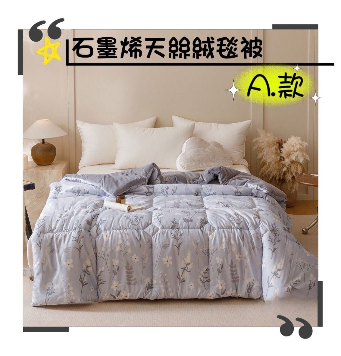 【RoyalWIings】石墨稀天絲絨毯被 / 石墨稀天絲恆溫循環毯被 / 石墨稀增溫被 / 鋪棉暖暖被 / 雙人被 / 毯被 / 水洗被