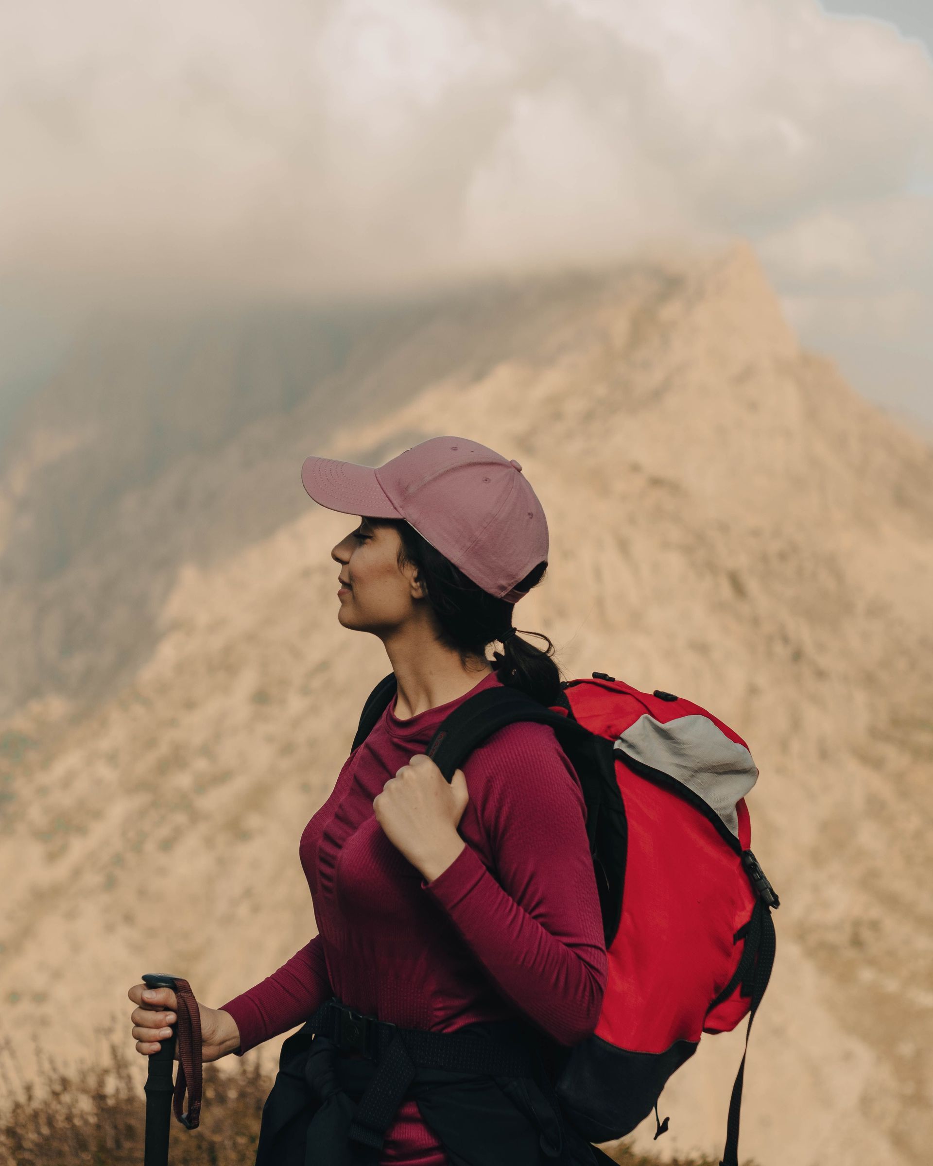 Hiker in the desert