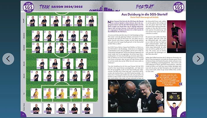 SGS Essen, Ansicht Stadionmagazin