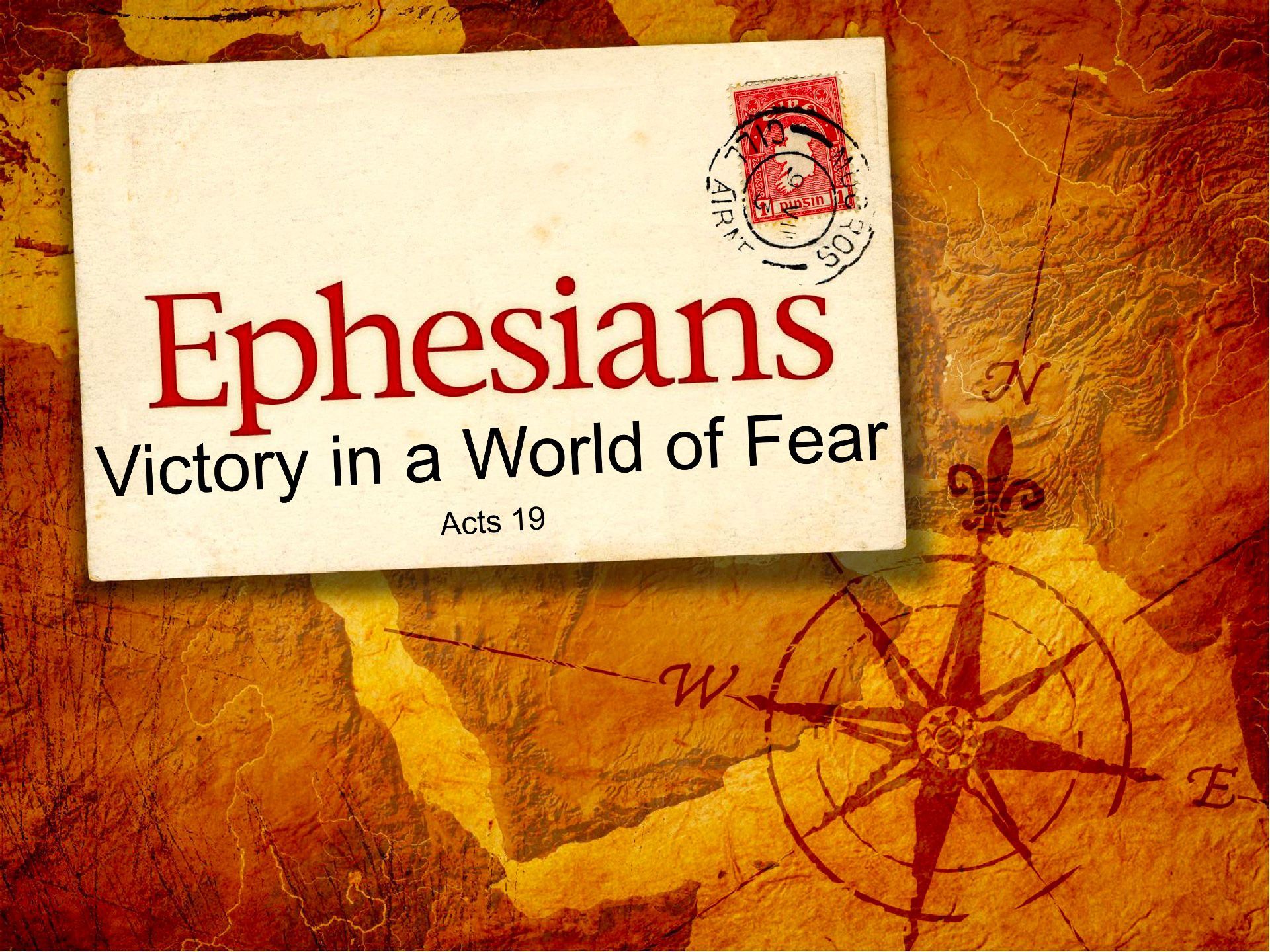 Sermon title: Victory in a World of Fear