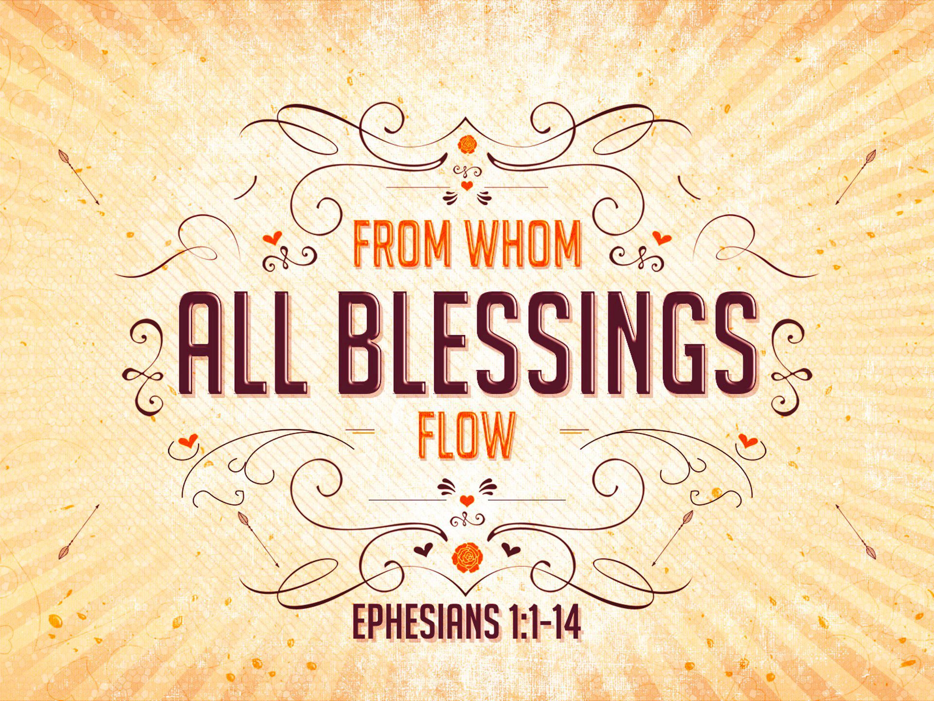 Sermon title: From Whom All Blessings Flow