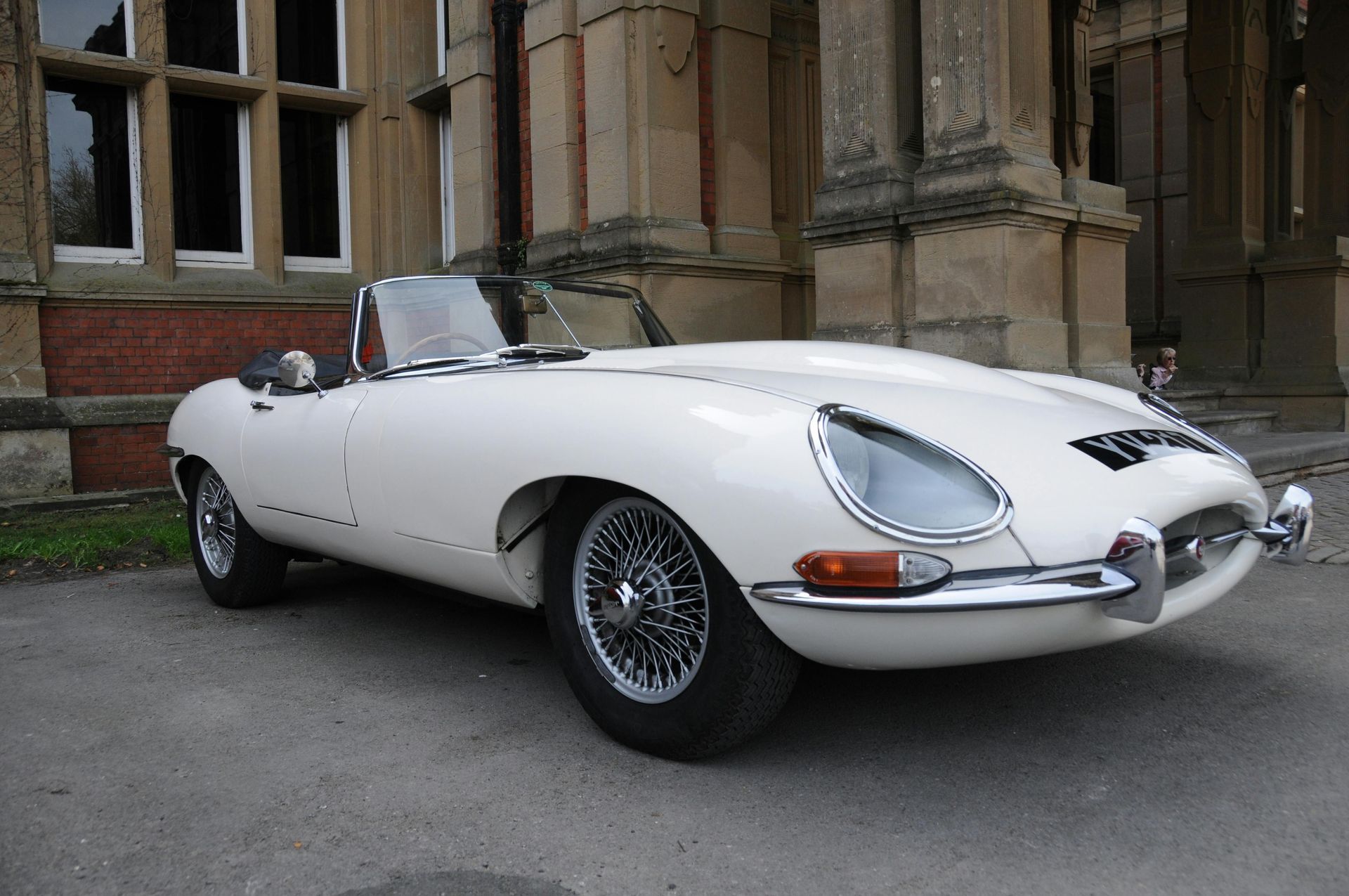 Classic white imported Jaguar