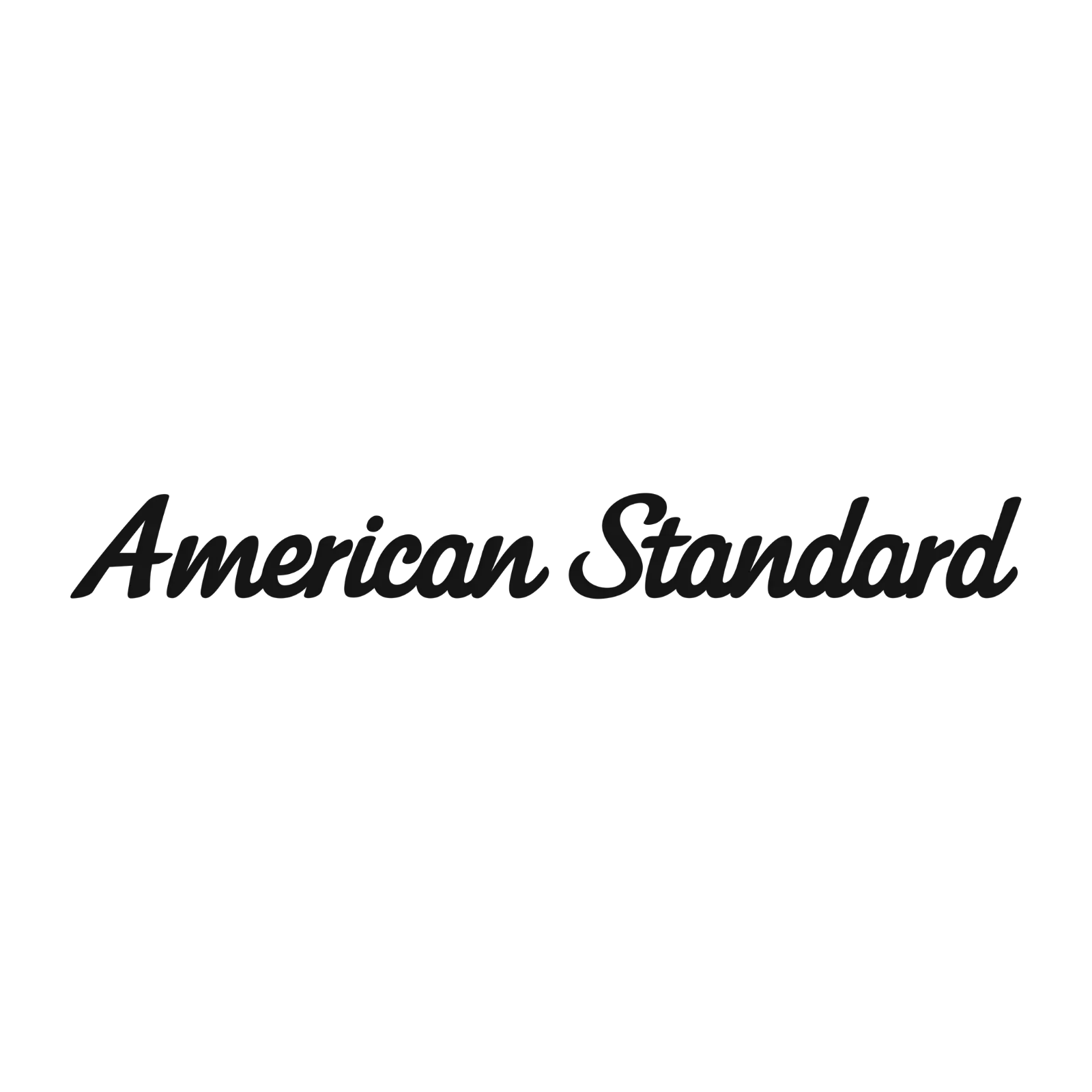 American Standard logo in black script on a white background