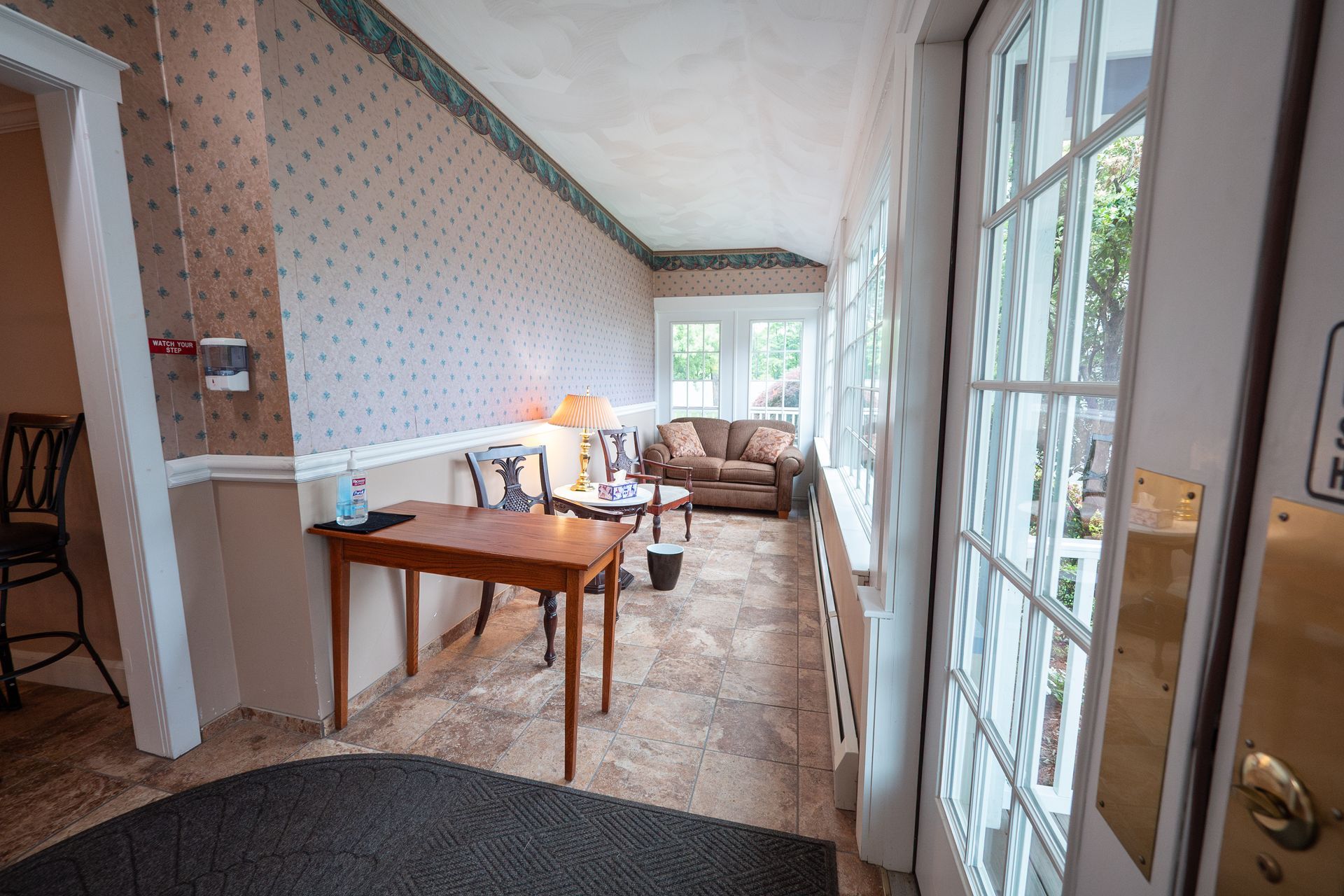Front desk of DeMunn Funeral Home and Cremation Center