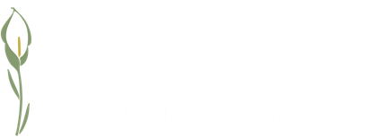 Ernest H. Parsons Funeral Home logo in white