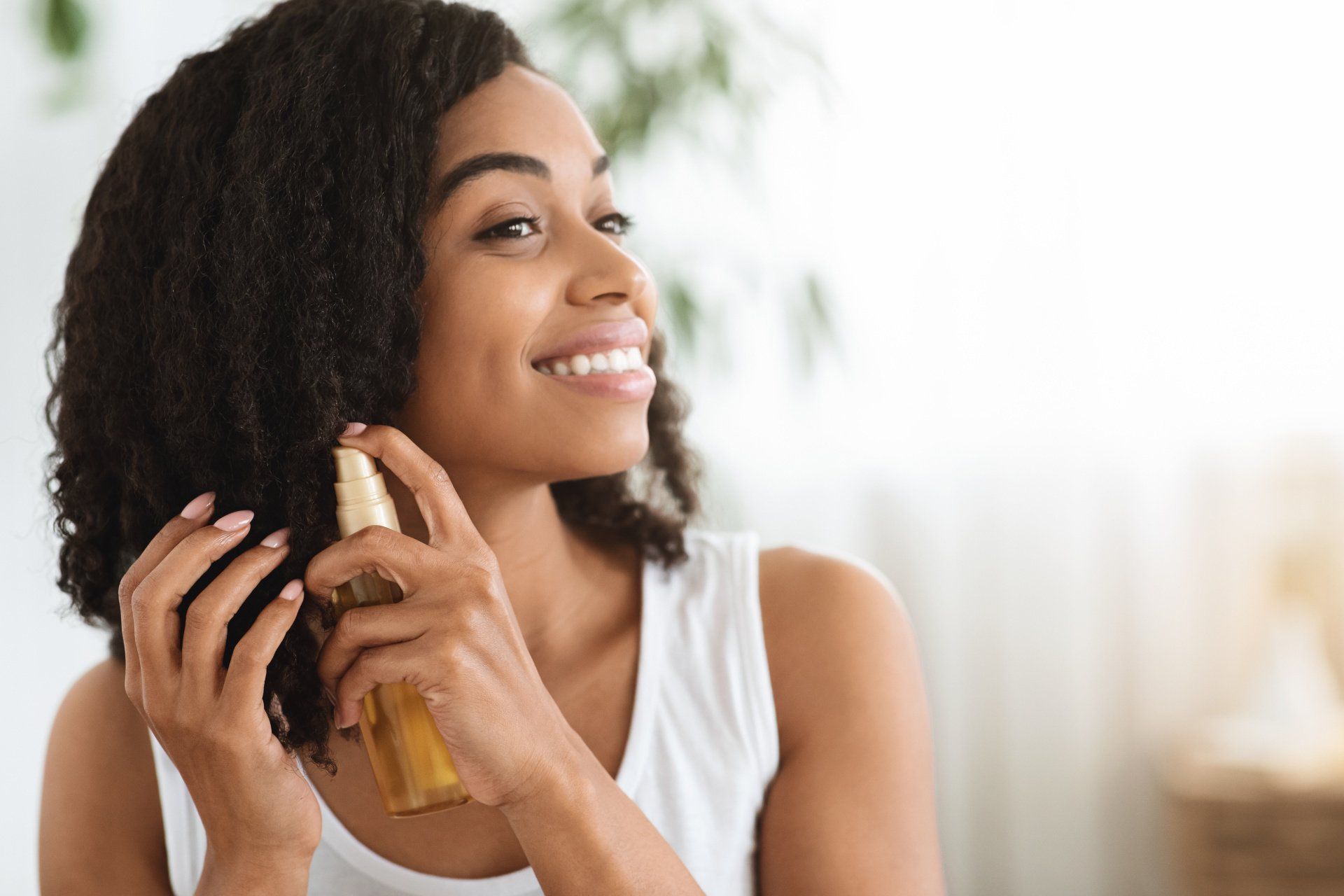 Avoid submerging your hair in water