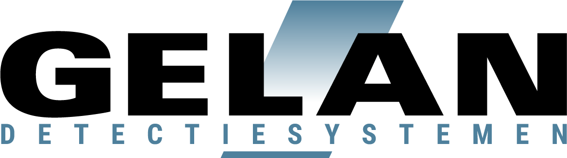 Een logo voor een bedrijf genaamd gelan detectiesystemen