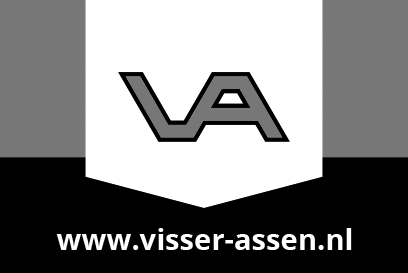 Een zwart-wit logo voor www.visser-assen.nl