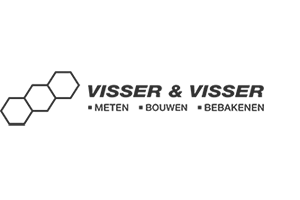 Een logo voor een bedrijf genaamd visser & visser