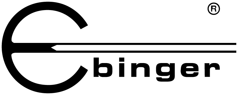 Een zwart-wit logo voor een bedrijf genaamd binger.