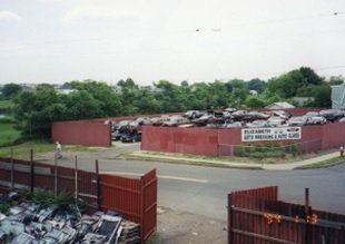 Auto salvage yard Auto salvage yard for Elizabeth Auto Glass and Auto Wrecking, Elizabeth, NJ.