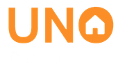 Orange UNO logo with a house icon inside the O