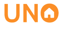 Orange UNO logo with a house icon inside the O
