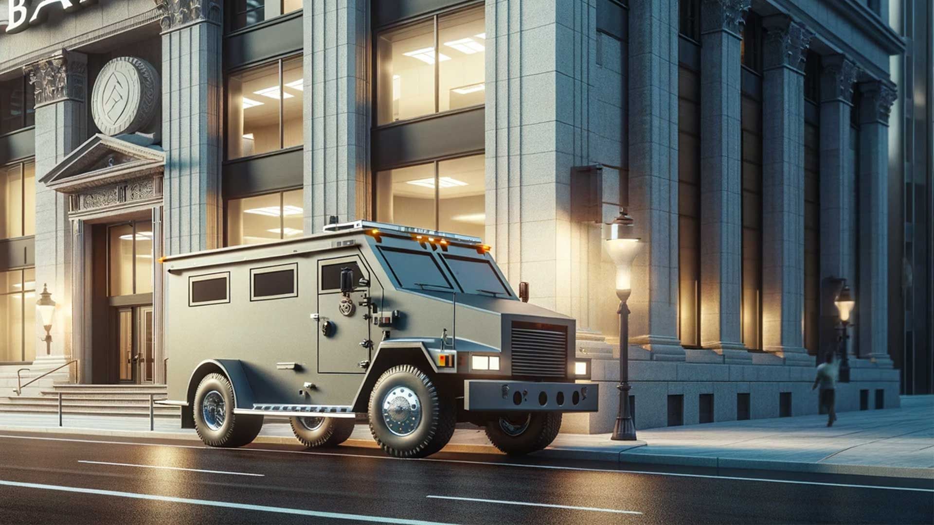 armored car money transport